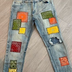 Patchwork Women Jeans